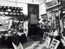 Interior view of Cashell and Layon Milinery Store at 339 Main Street